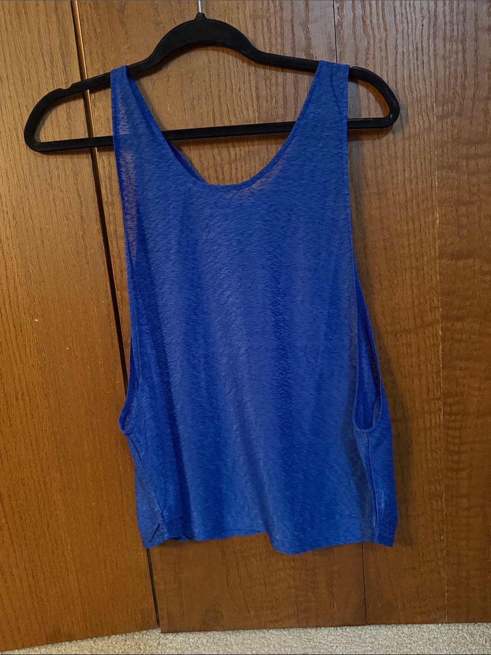 Blue Women's Sleeveless Tank Top